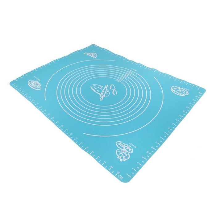 SHFZ 50*40cm Silicone Mat Baking Cake Dough Fondant Rolling Kneading Mat Baking Mat With Scale Cooking Plate Kitchen... N2