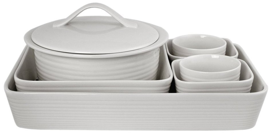 Gordon Ramsay Maze White 7-Piece Bakeware Set