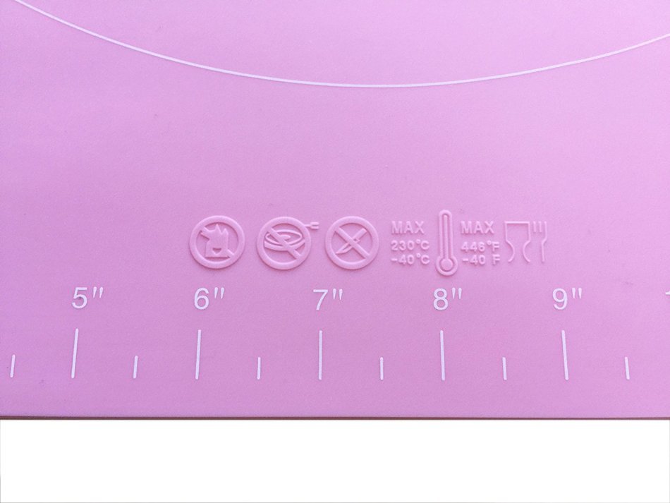 NEW JJMG Non-Stick Rolling Silicone Rubber Baking Mat for Cookies, Pasta, Pizza, Cakes and Pastries with Measurements... N2