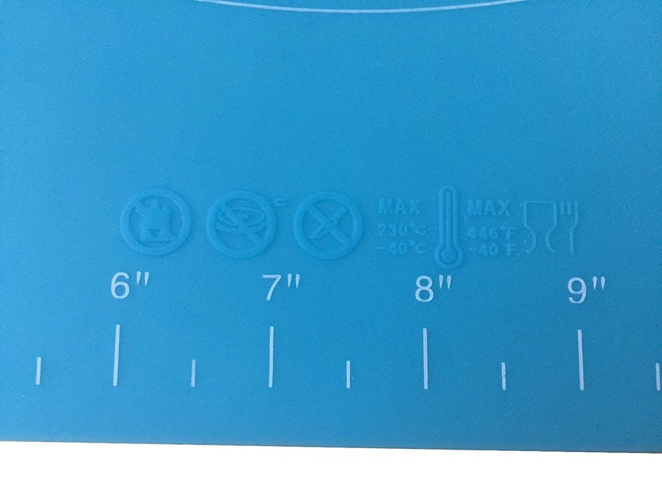 NEW JJMG Non-Stick Rolling Silicone Rubber Baking Mat for Cookies, Pasta, Pizza, Cakes and Pastries with Measurements... N8