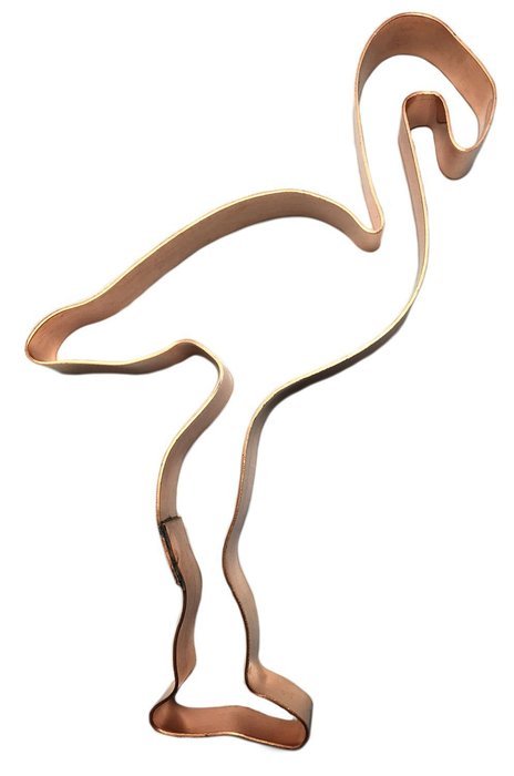 Simple Standing Pink Flamingo Cookie Cutter