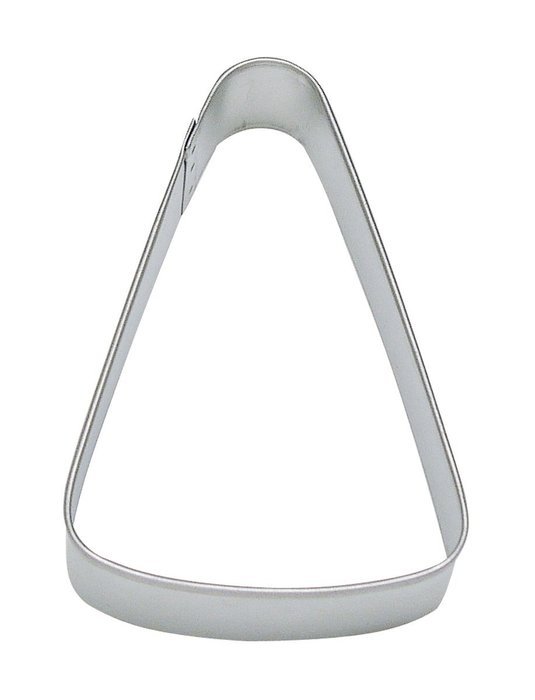 CybrTrayd Candy Corn Cookie Cutter, 3.5", Silver