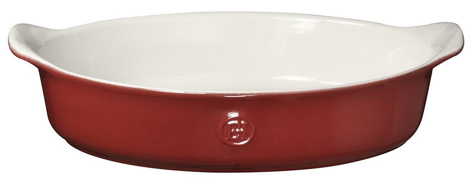 Emile Henry Made In France HR Modern Classics Oval Baker, 14.2 x 9.4", Blue N2