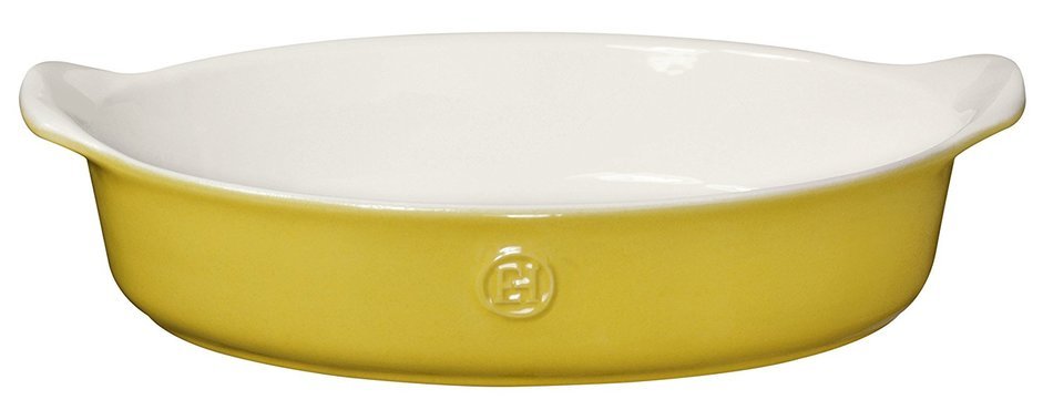 Emile Henry Made In France HR Modern Classics Oval Baker, 14.2 x 9.4", Blue N3