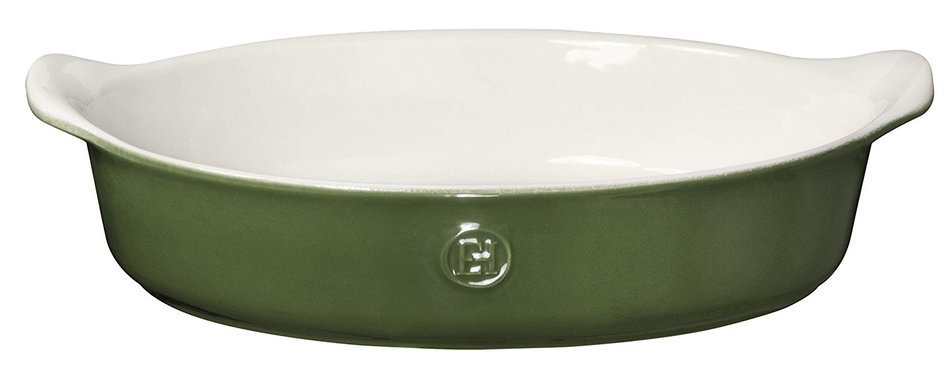 Emile Henry Made In France HR Modern Classics Oval Baker, 14.2 x 9.4", Blue N5