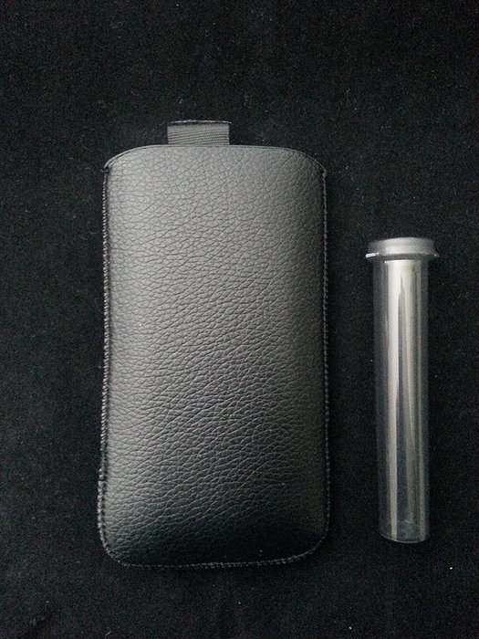 Handy Black Leather Sleeve Carrying Case for Kandy, PAX 1 & 2 - Protective Accessory & Storage Tube