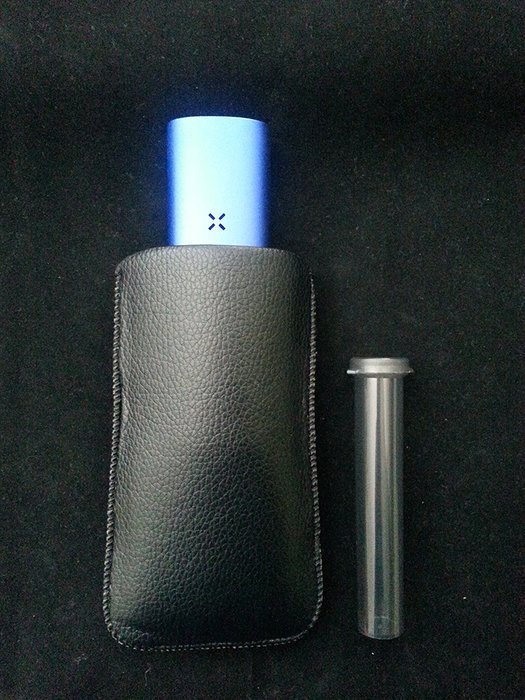 Handy Black Leather Sleeve Carrying Case for Kandy, PAX 1 & 2 - Protective Accessory & Storage Tube N2