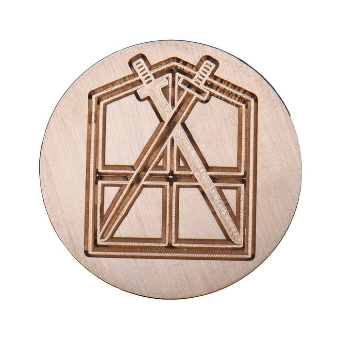 V-EWIGE Investigation Corps Retro Wax Seal Single Chapter Wood Color New N13