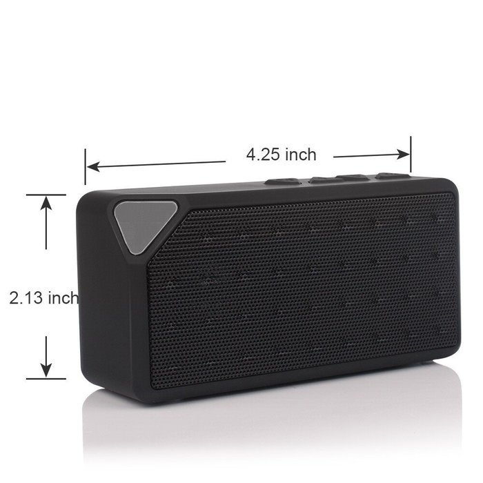 Sunseai Wireless Mini Bluetooth Seapker Water Cube Small Mini Stereo Wireless Bluetooth Speaker -Black