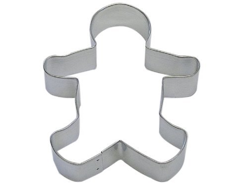 R&M Gingerbread Boy 5" Cookie Cutter in Durable, Economical, Tinplated Steel