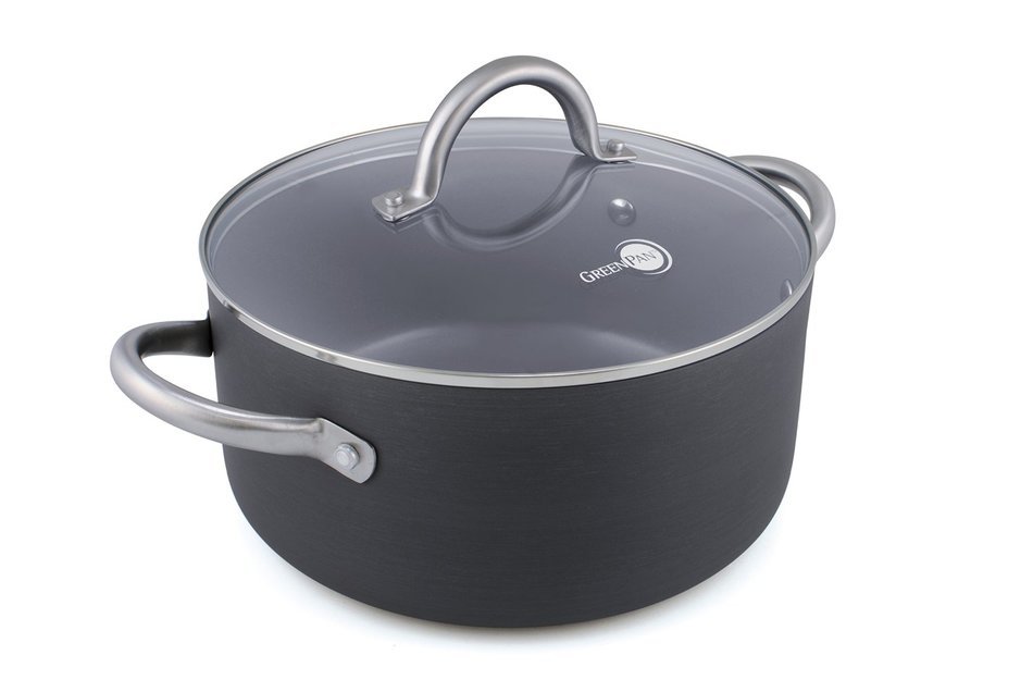 GreenPan Lima 5 Quart Hard Anodized Non-Stick Ceramic Covered Casserole
