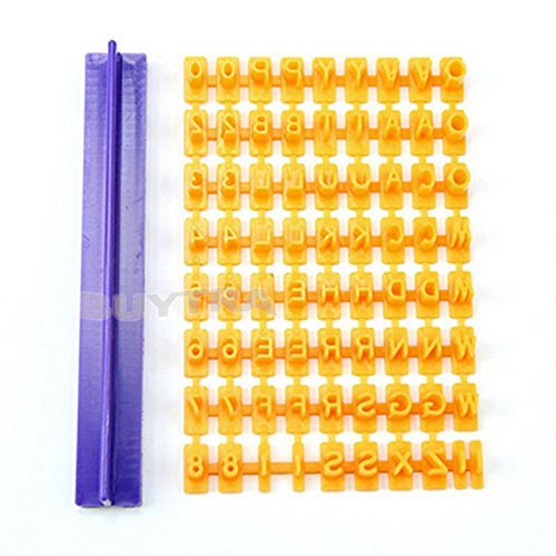 Buytra Alphabet Number & Letter Cookie Biscuit Stamp Embosser Cutter Fondant DIY Tool N2