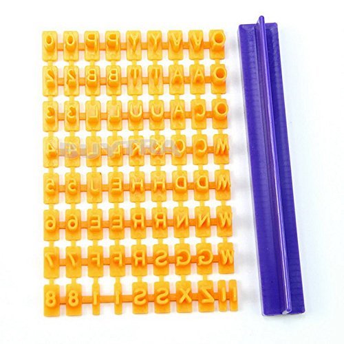 Buytra Alphabet Number & Letter Cookie Biscuit Stamp Embosser Cutter Fondant DIY Tool N3