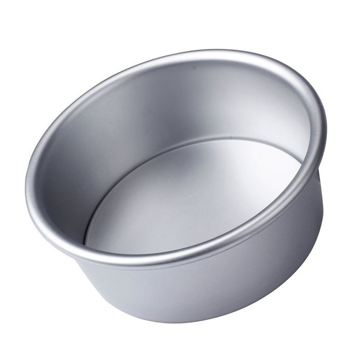 Euone 4/6/8'' Aluminum Alloy Non-stick Round Cake Baking Mould Pan Bakeware Tool SAP (6 inch) N5