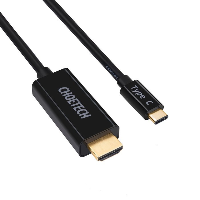 USB C to HDMI Cable (5.9ft/1.8m), CHOETECH USB 3.1 Type C Male (Thunderbolt 3 Compatible) to HDMI Male 4K Cable... N4