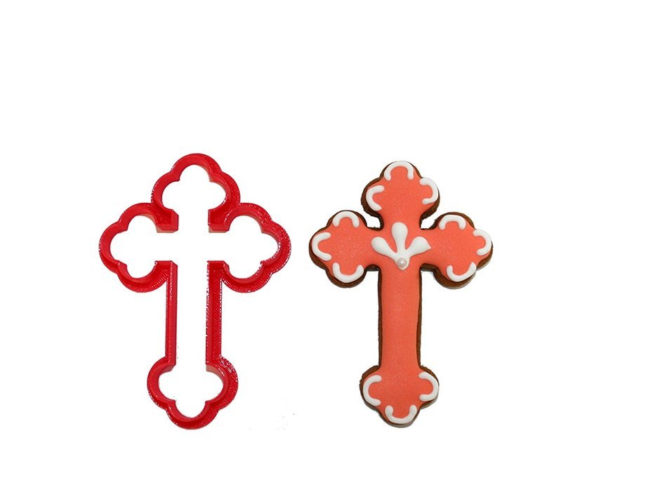 Budded Cross Cookie Cutter