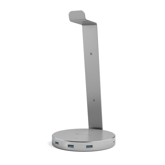 Satechi Aluminum USB Headphone Stand Holder with Three USB 3.0 Ports and 3.5mm AUX port - Suitable For All Headphone...