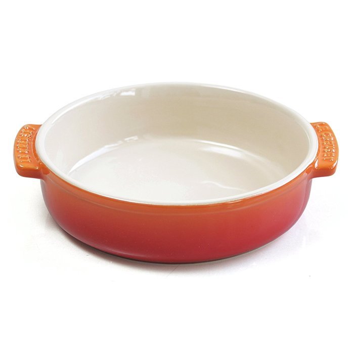 Le Creuset of America Stoneware Tapas Dish, 17-Ounce, Flame