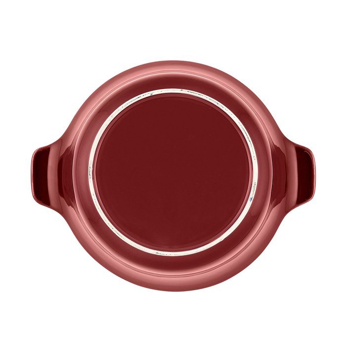 Anolon Vesta Stoneware 2-1/2-Quart Round Casserole, Paprika Red N3
