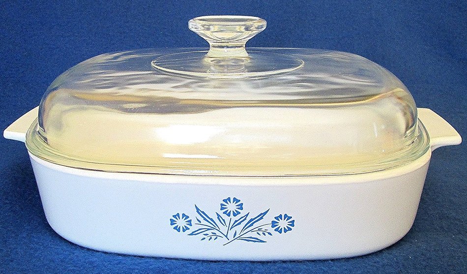 Vintage Corning Ware A-10-B Blue Cornflower Casserole 2.5 Liter - With Lid