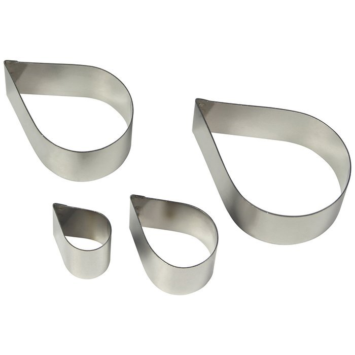 PME Metal Cutters, Rose Flower, 4-Pack