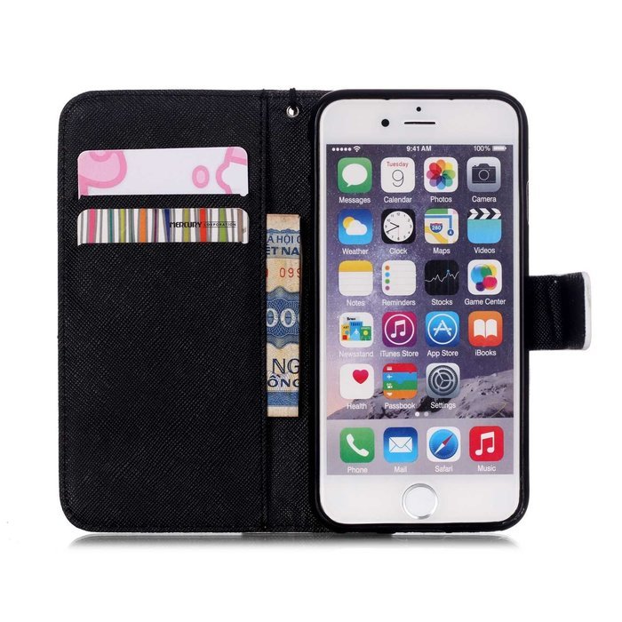 iPhone 6S Case, iPhone 6 Wallet Case, Firefish Stand Flip Folio Wallet Cover Shock Resistance Protective Shell... N13