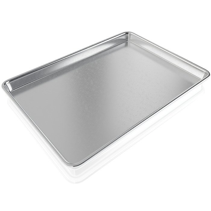 BakeitFun Aluminum Commercial Half Sheet 13x18 inches | USA Standard Cookie Pan