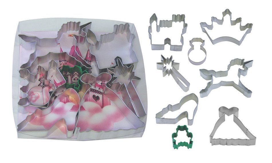 R&M Princess 8-Piece Cookie Cutter Set