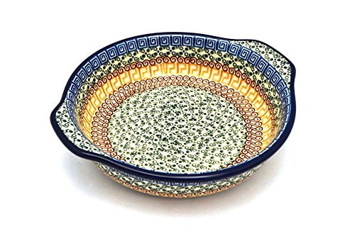 Polish Pottery Baker - Round with Grips - Medium - Autumn