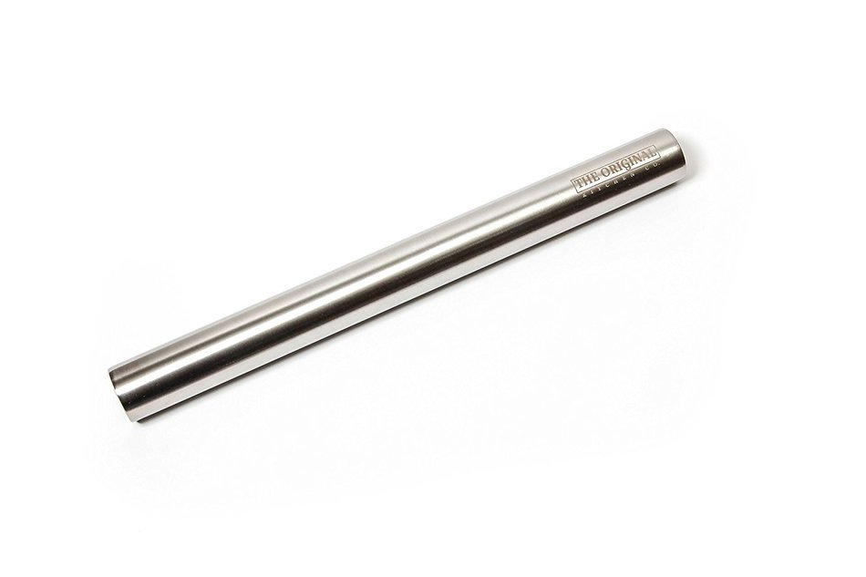 The Original Stainless Steel Rolling Pin Featuring a Non-Stick Surface Perfect for Making Pasta, Cookies, Ravioli... N7