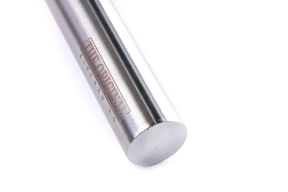 The Original Stainless Steel Rolling Pin Featuring a Non-Stick Surface Perfect for Making Pasta, Cookies, Ravioli... N8