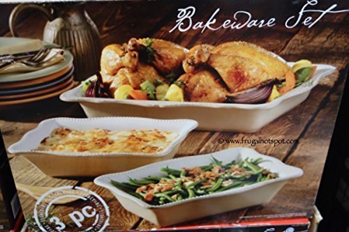 Stoneware 3-piece Bakeware Set 970991