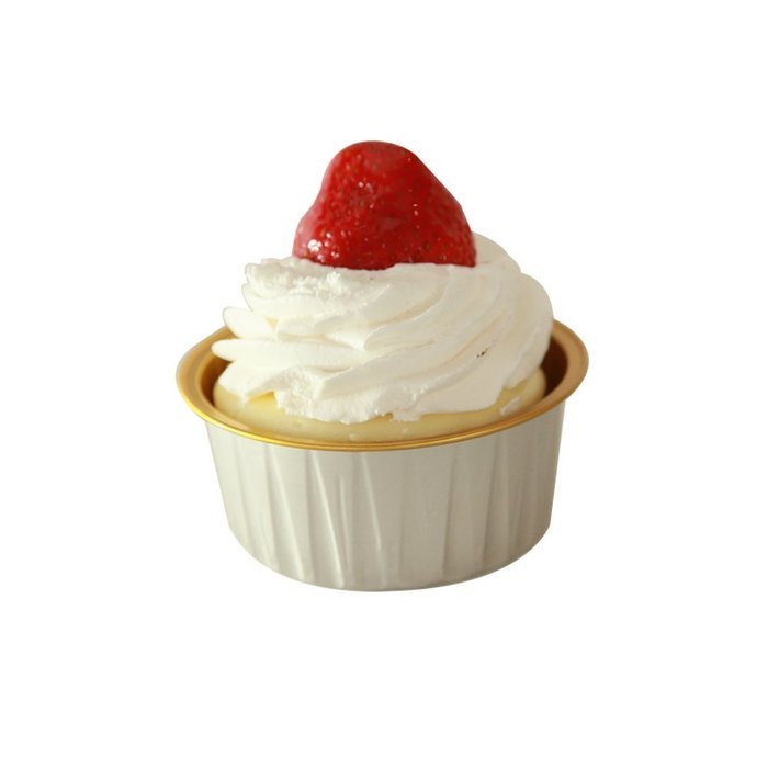 Foil Baking Cup 4.2 ounces with Lid Inner Gold 100 count box