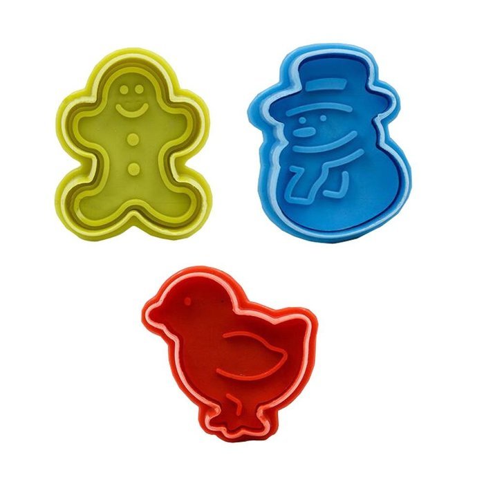3 PCs Bake Mold Creative Home Press Cookies Making Supply [D]