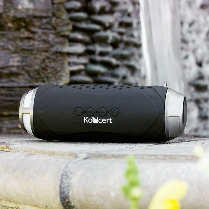 KONCERT Kapsule ALL In One Portable NFC Bluetooth Wireless Speaker BLACK with 4000mah Li-ion USB Charging Support... N2