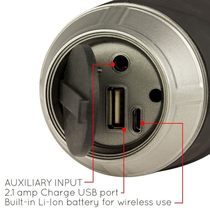 KONCERT Kapsule ALL In One Portable NFC Bluetooth Wireless Speaker BLACK with 4000mah Li-ion USB Charging Support... N6