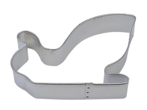 R&M Santa Sleigh 4" Cookie Cutter in Durable, Economical, Tinplated Steel