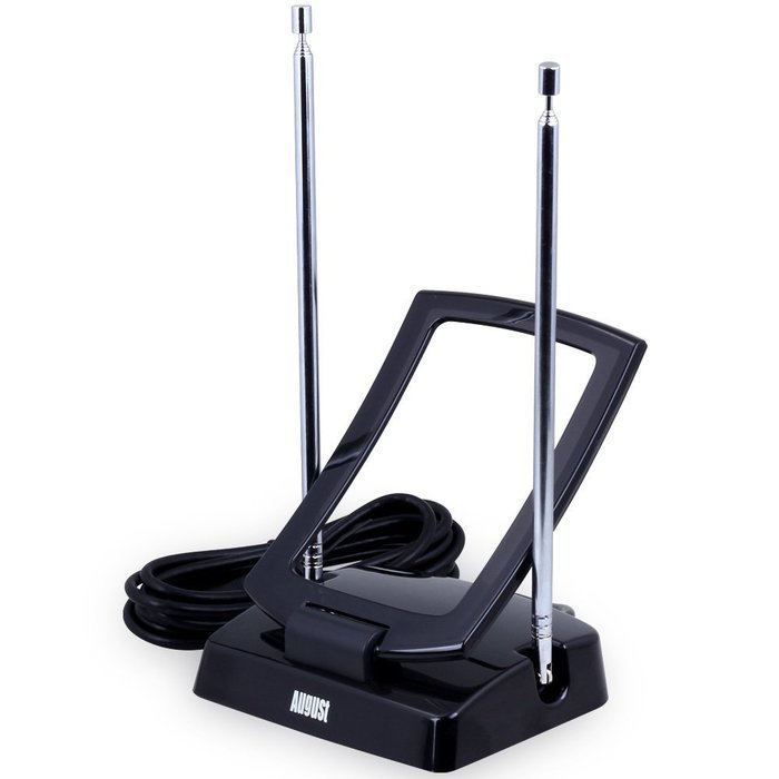 August DTA240 High Gain Digital TV Aerial - Portable Indoor/Outdoor Digital Antenna for USB TV Tuner / ATSC Television... N6
