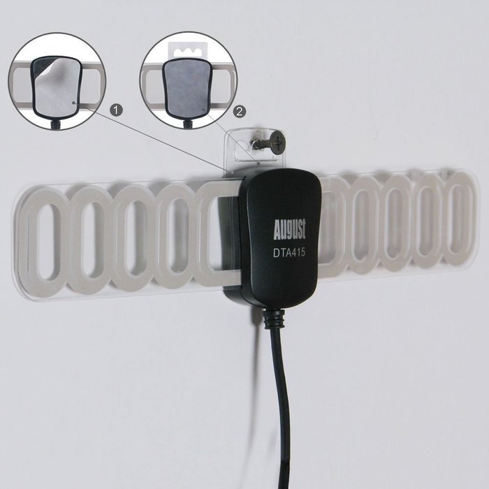 August DTA240 High Gain Digital TV Aerial - Portable Indoor/Outdoor Digital Antenna for USB TV Tuner / ATSC Television... N35