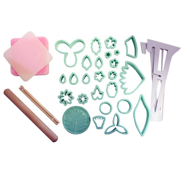 32 Piece Sugarcraft set includes cutter, guides, tools - By Kurtzy TM N2