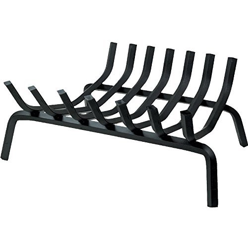 Alpine Flame Gtg Series 32-inch Tapered Style Black Steel Fireplace Bar Grate