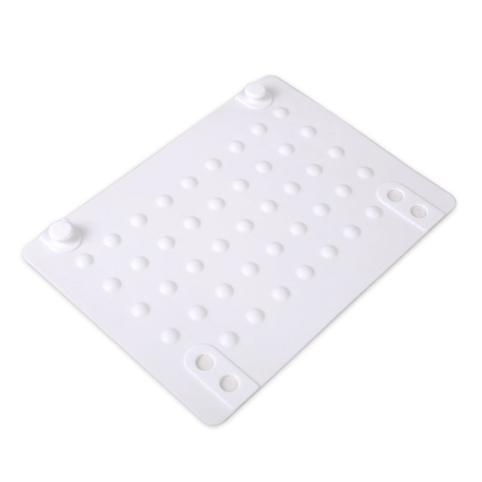 White 8.5x6.3" Flat Iron Travel Case Heat Resistant Silicone Mat for Straightener/Curling Iron