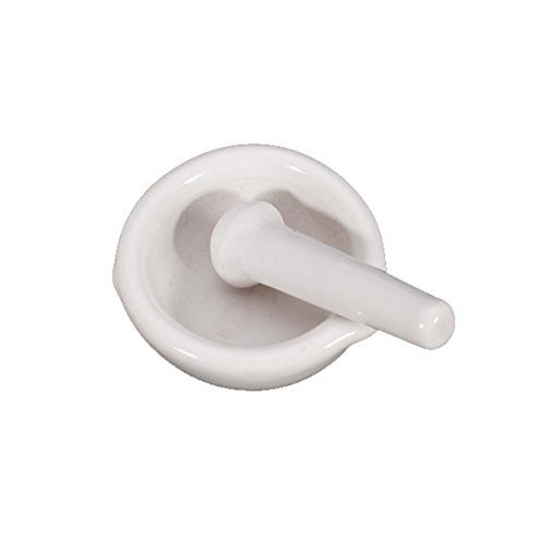 6ml Porcelain Mortar and Pestle Mixing Grinding Bowl Set - White by Unknown