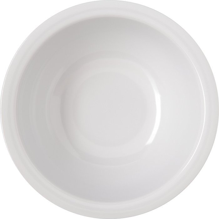 Carlisle 4352202 Dallas Ware Melamine Rim Nappie Bowl, 14 oz. Capacity, 5.53 x 2.28", White (Case of 24) N2