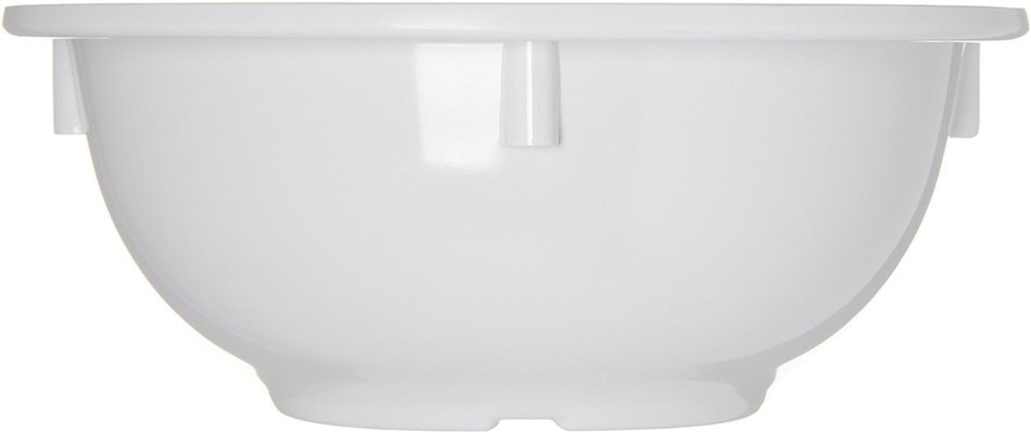 Carlisle 4352202 Dallas Ware Melamine Rim Nappie Bowl, 14 oz. Capacity, 5.53 x 2.28", White (Case of 24) N3