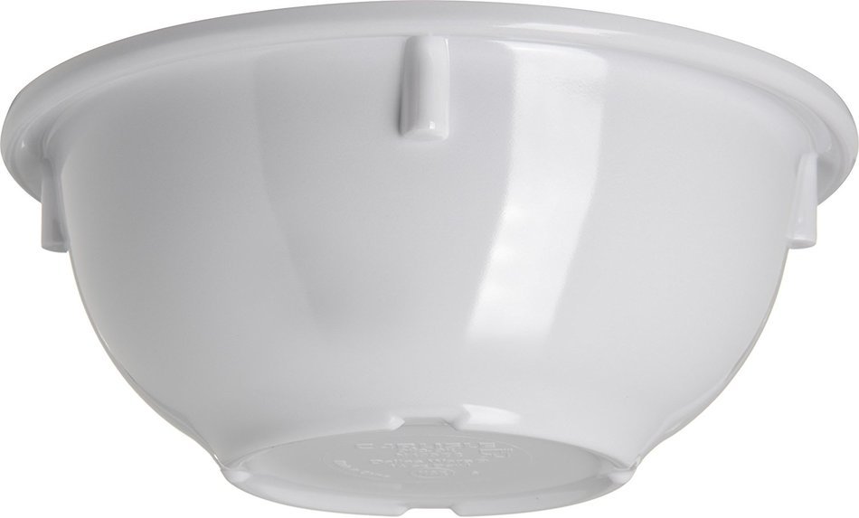 Carlisle 4352202 Dallas Ware Melamine Rim Nappie Bowl, 14 oz. Capacity, 5.53 x 2.28", White (Case of 24) N4