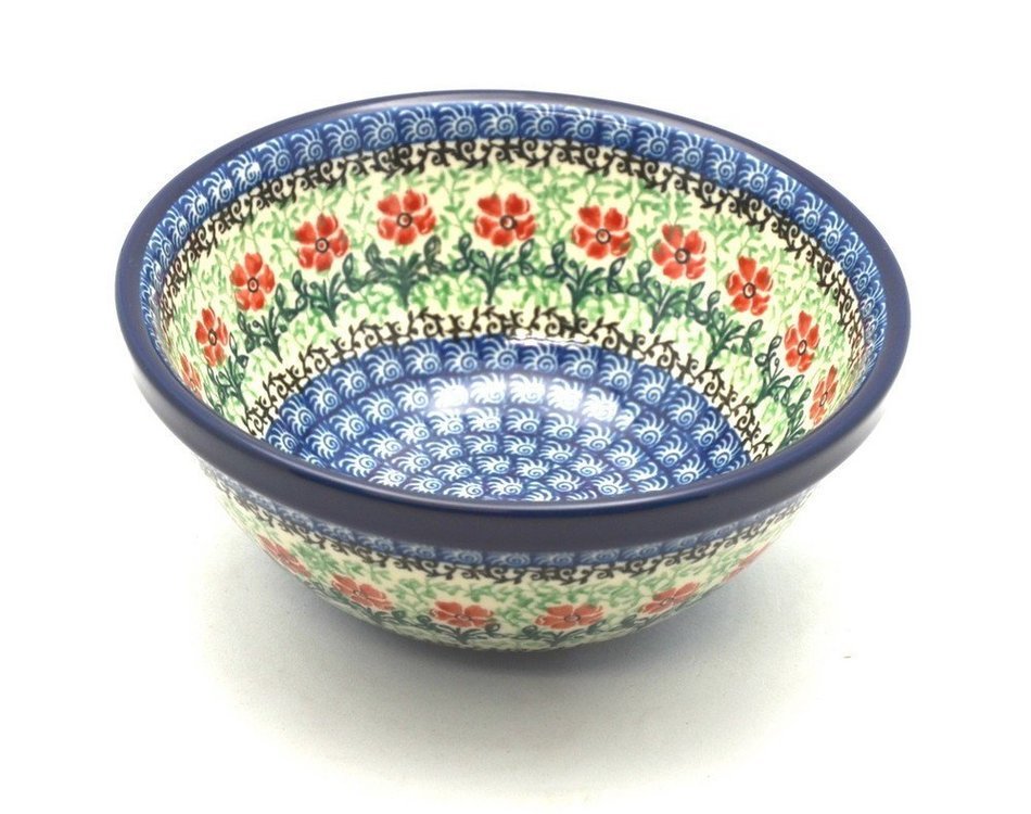 Polish Pottery Bowl - Salad/Cereal - Maraschino
