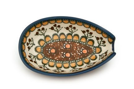 Polish Pottery Golden Pastures Small Spoon Rest
