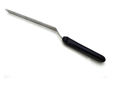 BeautyMood 2 pcs Angled Icing Spatula, 13-Inch, Black，Baking Supplies，Professional Cake Spatula N5