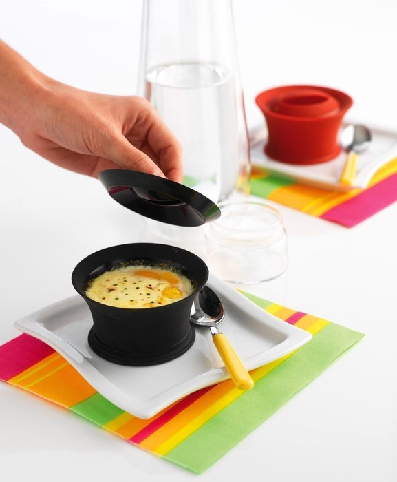 Orka Silicone Easy Form 9 Oz Baking Set - Red by Mastrad N2